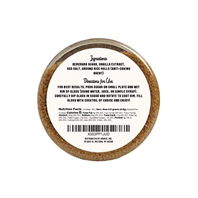 Barrel Roll Bar Essentials Cocktail Rimmers - Bartender Accessories, Finishing Salt Garnish for Drinks, Glass Rimming Salts & Sugars - Natural Ingredients - Golden Demerara - 8 oz 452 Servings