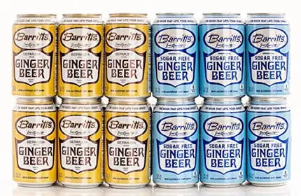 Barritt's Sugar Free Diet Ginger Beer, Non-Alcoholic Soda Cocktail Mixer, 12 fl oz Cans, 12 Pack