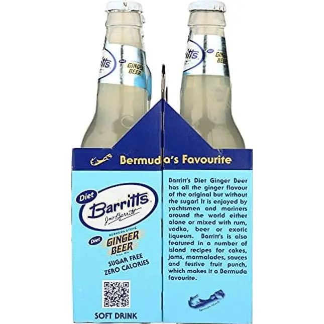 Barritts Soda 4pk Diet Ginger Beer
