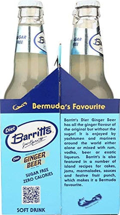 Barritts Soda 4pk Diet Ginger Beer