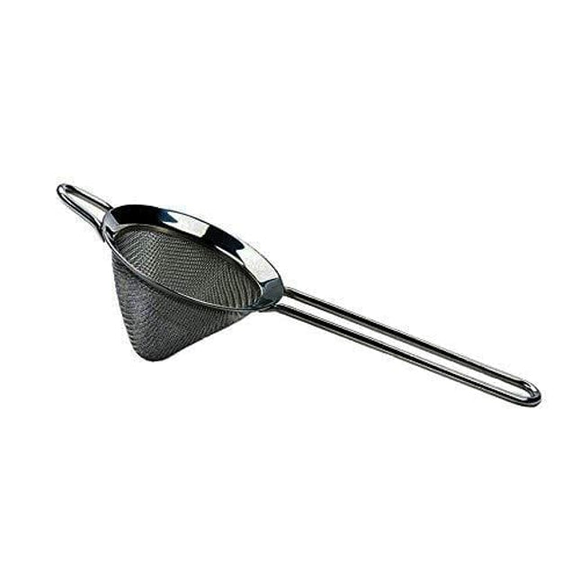 Cocktail Fine Strainer Stainless Steel Professional Bar Tool Conical Mesh Strainer,Black