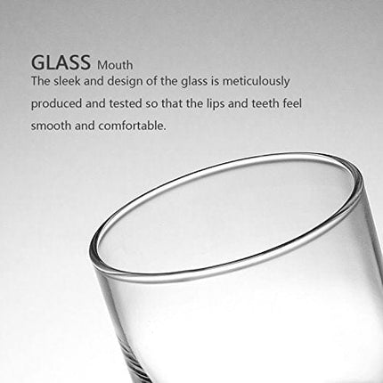 Whiskey Glasses Set of 6,Premium 11 OZ Scotch Glass,Drinking Glassware,Short Glasses,Rock Style Old Fashioned Whiskey Glass Tumbler for Scotch, Cocktail, Liquor, Home Bar Whiskey Gifts for Men