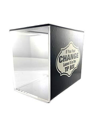 BB INC Tip Box Acrylic Money Storage Container Tip Jar