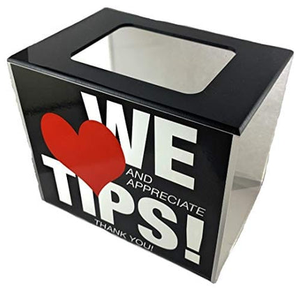 BB INC Tip Box Tip Jar Acrylic Money Storage Container