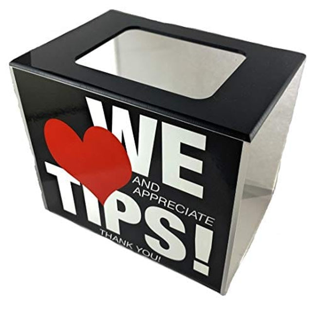 BB INC Tip Box Tip Jar Acrylic Money Storage Container