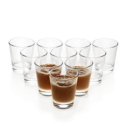 1.5 oz Shot Glasses Sets with Heavy Base, Clear Shot Glass (10 Pack)