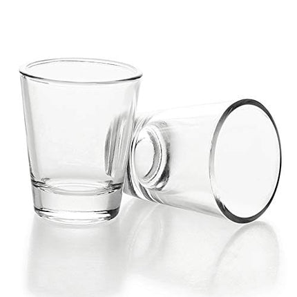 BCnmviku 1.5 oz Shot Glasses Sets with Heavy Base, Clear Shot Glass (2 Pack)