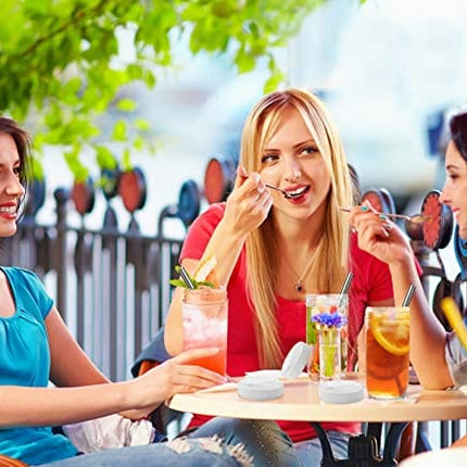 Bedoo Bubble Tea Cups 4 Pack 24 oz, Reusable Wide Mouth Smoothie Cups, Iced Coffee Cups With White Lids and Silver Straws Mason Jars Glass Cups, Travel Glass Drinking Bottle