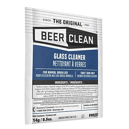 Diversey 990221 Beer Clean Glass Cleaner (0.5 Ounce, 100-Pack)