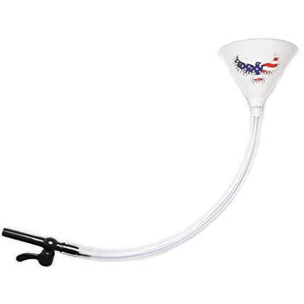 American Eagle Beer Bong Funnel - With Valve- 3 Feet Of No Kink Tubing, Food Grade Tailgating, Parties, Spring Break