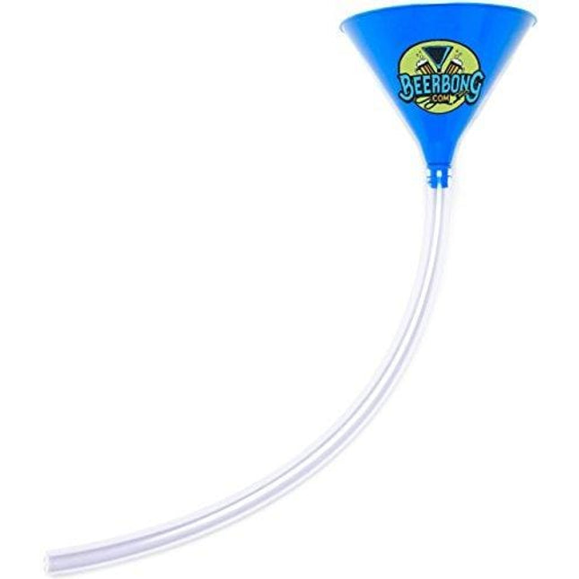 Premier Beer Bong Funnel Holds 40 Ounces, made in the USA for Drinking Games, Bachelor and Tailgate Parties (7 Funnel Colors To Pick From) (Blue)