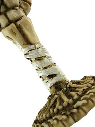 Bellaa 21022 Ossuary Style Skeletal Wine Goblet Bones 8 inch