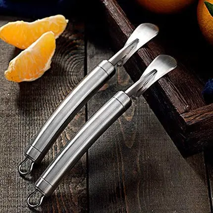 Orange Citrus Peelers Stainless Steel Slicer Cutter Peeler Remover Opener Humanized Design Curved Handle Fruit Tools Kitchen Gadget