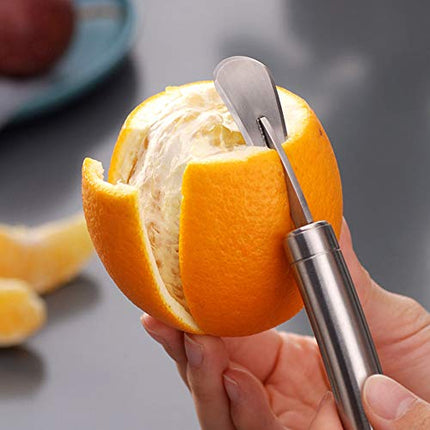 Orange Citrus Peelers Stainless Steel Slicer Cutter Peeler Remover Opener Humanized Design Curved Handle Fruit Tools Kitchen Gadget
