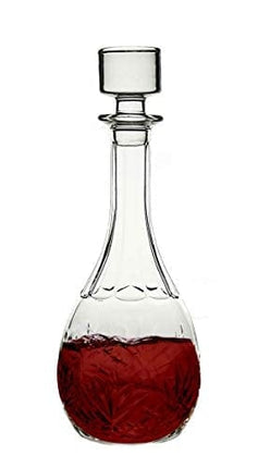 Bezrat Wine Decanter - 100% Hand Blown Lead-free Crystal Glass, Red Wine Carafe, Wine Gift, Wine Accessories