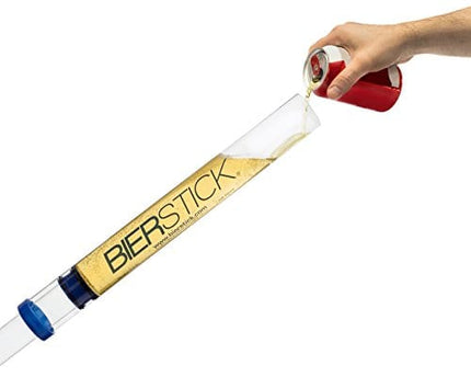 Bierstick 2.0 Beer Bong Syringe - College Gift Party Tool - Perfect for Tailgating, Spring Break, and Boat Parties - Funnel Holds 24oz with Removable Mouthpiece