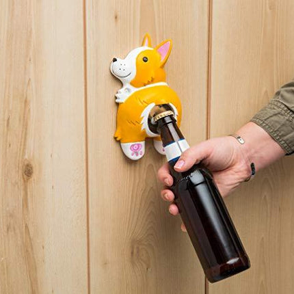 BigMouth Inc. Corgi Butt Bottle Opener – Hilarious Wall Mounted Bottle Opener, Fun Home Bar Accessories – Makes a Great Gift Idea