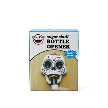 BigMouth Inc. Sugar Skull Bottle Opener – Hilarious Wall Mounted Bottle Opener, Fun Home Bar Accessories – Makes a Great Gift Idea