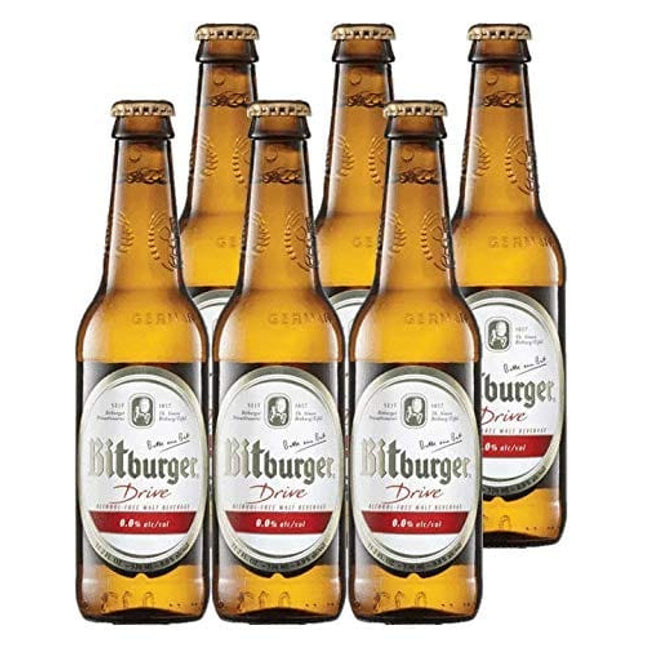Bitburger Drive Non-Alcoholic German Beer 330ml (.33l) 6-Pack
