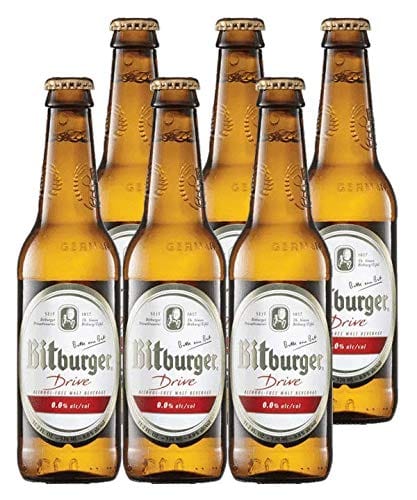 Bitburger Drive Non-Alcoholic German Beer 330ml (.33l) 6-Pack ...