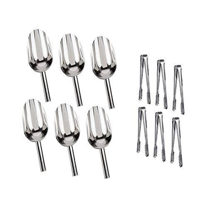 Black Menba Sweet Candy Buffet Ice Tongs & Scoops (6 sets)