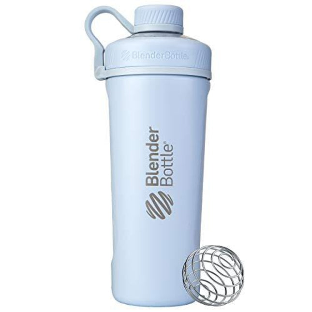 BlenderBottle Radian Insulated Stainless Steel Shaker Bottle, 26- Ounce, Arctic Blue