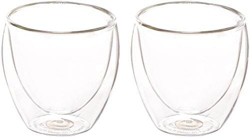 Bodum Pavina Glass, Double-Wall Insulated Glasses, Clear, 8 Ounces Each (Set of 2)