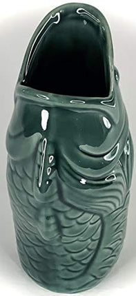 BonCera, Tiki Mug Cup - Stoneware Handmade Polynesian Design. Vintage Aloha Hawaiian Creative Designs. 14oz #TM-09
