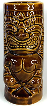 BonCera, Tiki Mug Cup - Stoneware Handmade MaiKai Polynesian Tiki Bar Kitchen. Vintage Aloha Hawaiian Creative Mug Cup 13 oz #TM-04