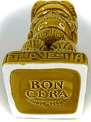 BonCera, Tiki Mug Cup - Stoneware Handmade Polynesian Design. Vintage Aloha Hawaiian Creative Designs. 14oz #TM-07
