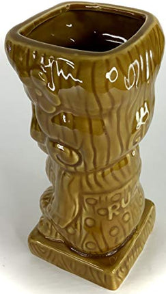 BonCera, Tiki Mug Cup - Stoneware Handmade Polynesian Design. Vintage Aloha Hawaiian Creative Designs. 14oz #TM-07