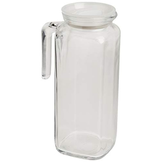 Bormioli Rocco Glass Frigoverre Jug with Airtight Lid 33.75oz, Set of 1, Frosted