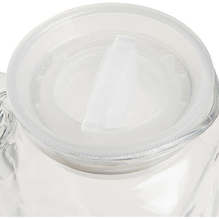 Bormioli Rocco Glass Frigoverre Jug with Airtight Lid 33.75oz, Set of 1, Frosted