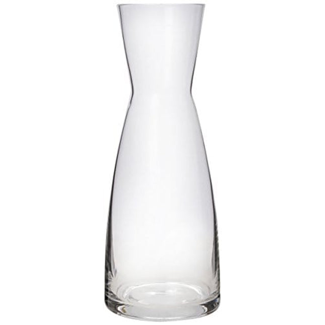 Bormioli Rocco Ypsilon Wine Carafe – Elegant Clear Glass Carafe For Water, Juice, Milk, Coffee, Iced Tea – Wide Mouth Serving Decanter Dispenser For Restaurants & Home Use – Made In Italy 36.5 Ounce