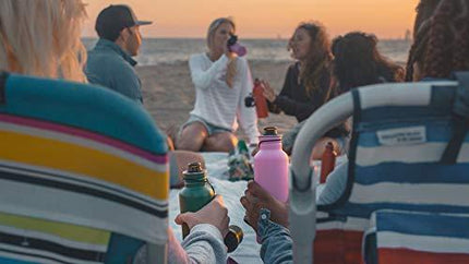 BottleKeeper - The Standard 2.0 Beer Bottle Insulator - Cap with Built in Beer Opener and Tether - Fits & Protects Standard 12oz Bottles - Insulated Beer Bottle Holder - Red