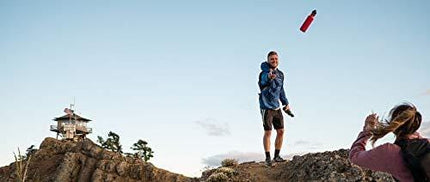 BottleKeeper - The Standard 2.0 Beer Bottle Insulator - Cap with Built in Beer Opener and Tether - Fits & Protects Standard 12oz Bottles - Insulated Beer Bottle Holder - Red