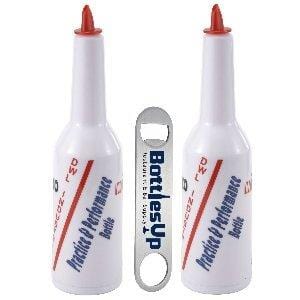Flair Bartending Practice and Performance Bottle with Free"Bottles-up" Signature Series Bottle Opener