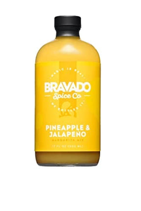 Pineapple & Jalapeno Margarita Mix By Bravado Spice Gluten Free, Vegan, Low Carb, Paleo Margarita Mix All Natural 16oz Bottle Award Winning Gourmet Margarita Mix