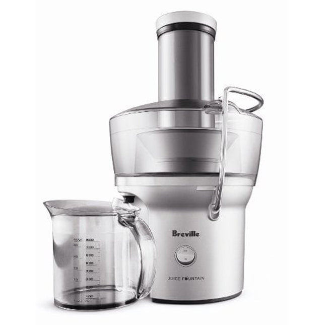 Breville Juice Fountain Compact Juicer, Silver, BJE200XL