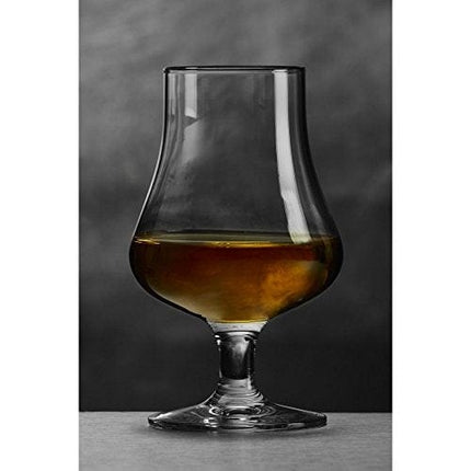 Brilliant - Highland Tasting and Nosing Scotch Glass on a Short Stem, 6.75oz. (Set of 2 in Individual Gift Boxes)