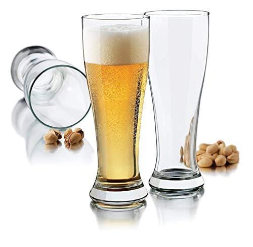 Libbey Stockholm Pilsner Beer Glasses, 14.5-ounce, Set of 4 