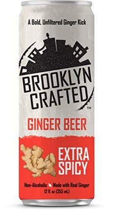Brooklyn Crafted Extra Spicy Ginger Beer (24 pack, 12oz Can)