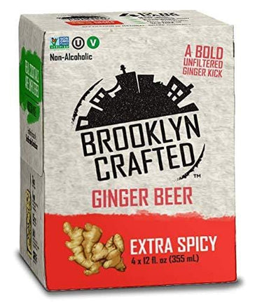 Brooklyn Crafted Extra Spicy Ginger Beer (24 pack, 12oz Can)