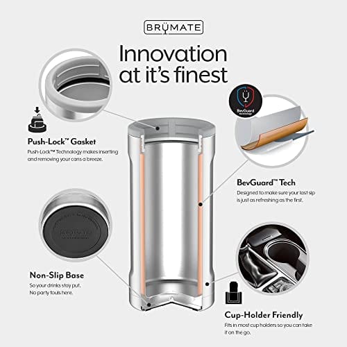  Maxso Slim Can Cooler, 4-in-1 Double Walled Stainless