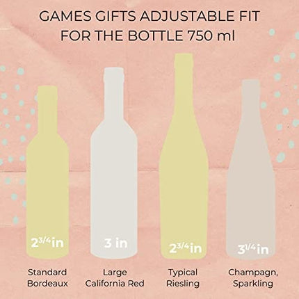 BSIRI Gifts Wine Bottle Puzzles Games for Adults Party Brain Teaser Hard Puzzle Board Games for Adults Box Lover Funny Fit Wine Game Gadgets 3D (Wine Bottle Puzzle)