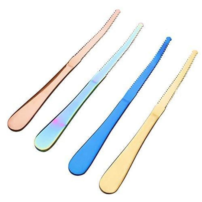 BUBERO Grapefruit Knife Sets Stainless Steel Serrated Citrus Knives, Suitable for Oranges and Kiwi fruit