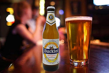 Buckler Non-Alcoholic Beer, Imported From Holland, 12 fl oz (12 Glass Bottles)