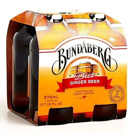 Bundaberg Diet Ginger Beer 4-Pack 11.5 oz each (2 Items Per Order)