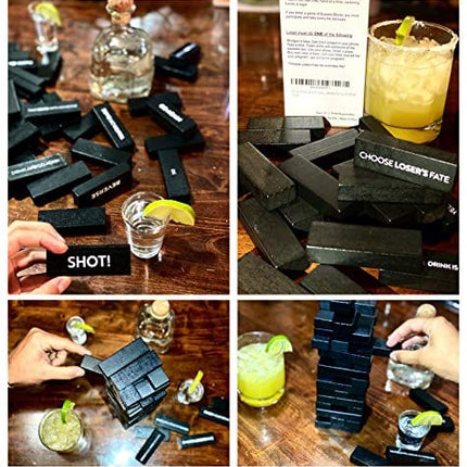 Buzzed Blocks Buzzed Blocks Adult Drinking Game - 54 Blocks with Hilarious Drinking ...