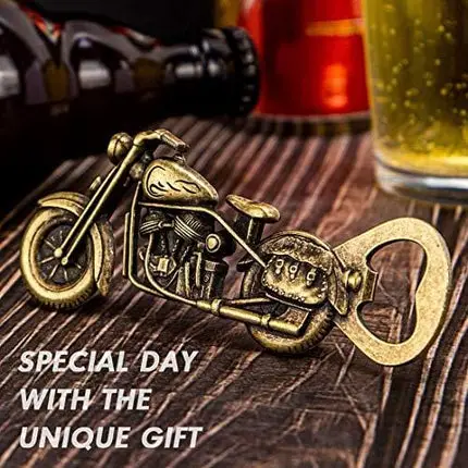 Cacukap Vintage Motorcycle Bottle Opener, Unique Motorcycle Beer Gifts for Men.